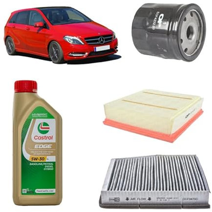 Kit filtri + 5 L olio Edge 5W30 LL per Classe B W246 W242 gasolio 160CDI 180CDI (2011-2018)