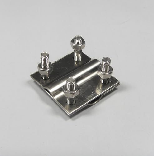 Kreuzstücke Klemme Kreuzverbinder Erdungsband Flachband Edelstahl Niro V2A 3.03