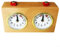 Stilvolle Vintage mechanische Schachuhr Holz Uhr für Schachturniere