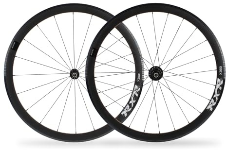 Road Bike Wheelset 700c C/V Brake, Aluminum Alloy Road Bike Rims Quick Release Wheels Suitable for 8/9/10/11 Speed Casstte Hubs