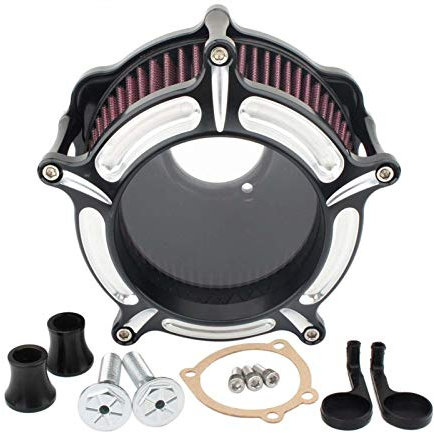 Pexorine Filtre à air for Moto, kit de Nettoyage d'admission CNC Transparent, for Harley, Sportster Iron 883 XL883 XL1200 48 72 1991-2019 Filtro Aire Moto Filtre d'admission Moto(0351)