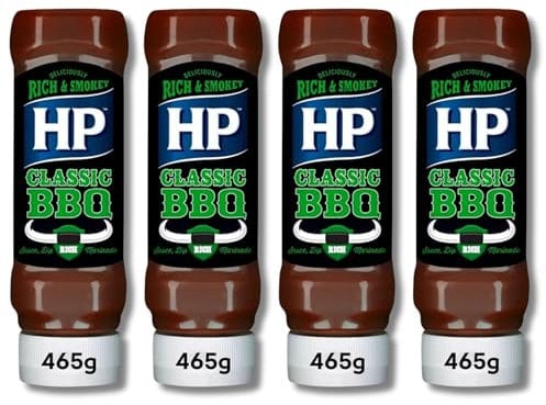 HP Classic BBQ Sauce 465g Pack of 4 Bundled by The Great British Kitchen