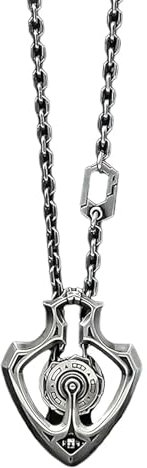 GAUEIOUR Mechanical Rotatable Gear Pendant Necklace,Luxury Pendant, Retro Punk Necklace, Dominant Personality, Suitable for Both Men and Women