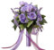 Cosiesnest Brautstrauß für Hochzeiten, künstliche Rosen, Blumenstrauß, Seidenrosen, fühlt sich echt an, romantischer Blumenstrauß für Zuhause, Hochzeit, Party, Dekoration (lila)