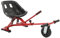 Hoverboard Verstellbarer Sitz für Self-Balance Scooter mit Frontreifen für 6.5-10 Hoverboards, Universal Gokart-Zubehör und Nachrüst-Set für Kinder und Erwachsene (Rot)