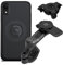 Quad Lock PRO Motorcycle Handlebar Mount Kit with Vibration Damper and MAG Phone Case for iPhone XR