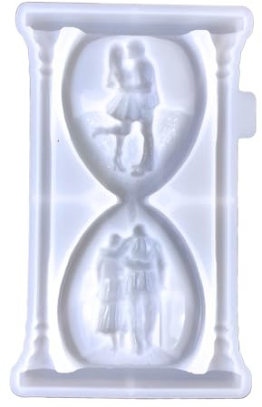 Herzförmige Sanduhr-Form für Paare, Sanduhr-Silikongussform für Kristalltröpfchen
