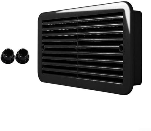 FACULX Extractor Air Vent Side Ventilation Fan Electric Exhaust for Caravan, Motorhome, Campervan, 4..8W 24V Radiator Exhaust Fan(black)