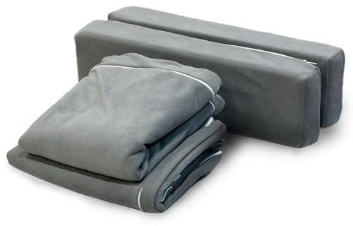 RIWI® Couch Cover – Hellgrau Premium (RCC202-17) für 24 XXL Bausteine | waschbar & langlebig