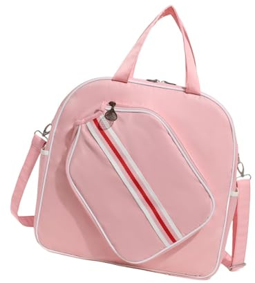 DXEHSEUY Tennistasche, Sporttasche, Tragegriff oben, Mehrzwecktasche, großes Fassungsvermögen, Pink, Stil A