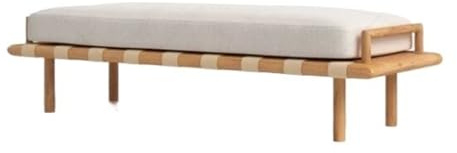 QINGGANG-0224 Chaiselongue Nordic Massivholz Schlafzimmer Hocker Bett Ende Eingang Wohnzimmer Sofa Designer Homestay Lange Bank(XXL)
