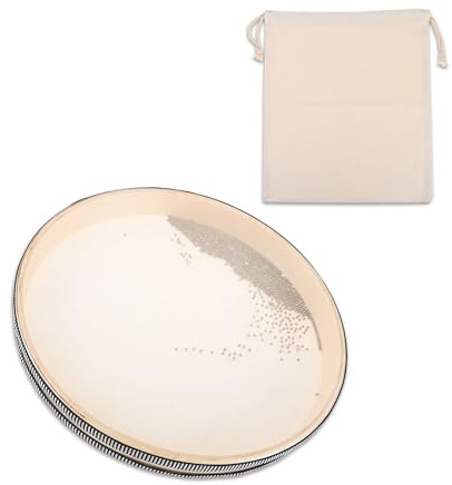Yetaha 1PC Ocean Drum for Sound Healing with Drawstring Bag, 12 Inch | Hand Sea Wave Sound Rain Drums, Musical Instrument With Wave Bead for Stress Relief Meditation Music Therapy