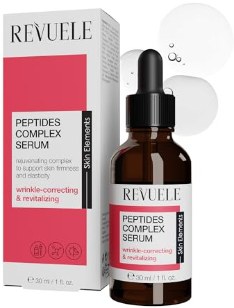 Revuele Peptid-Komplex Serum – Straffendes Anti-Falten Gesichtsserum mit Peptiden & Hyaluronsäure, 30 ml