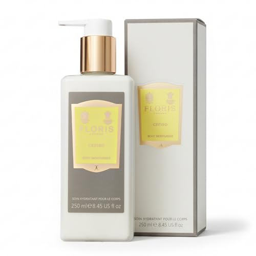 Floris London Cefiro Enriched Body Moisturiser (250 ml) | Luxuriously Scented with Citrus & Floral Medley, Deeply Nourishing & Easily Absorbed, Suitable for Men & Women