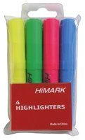 Hi-Glo Highlighters Assorted (Pack of 4) 7910WT4