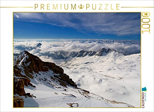 CALVENDO Puzzle Gletscherwelt Zugspitze 1000 Teile Puzzle quer | 1000 Teile Lege-Größe 64 x 48 cm Foto-Puzzle für glückliche Stunden