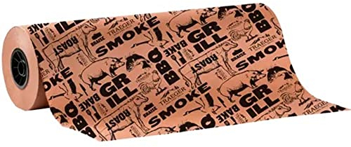 Traeger Grills BAC427 Papierrolle, 45,7 x 45,7 cm, hält Fleisch feucht, verbessert den Rauchgeschmack, rosa