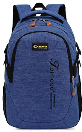 TEIMOSE Y6086 15.6inch Laptop Bag Business Case Classic Daypack Bookbag Travel Backpack School Bag Rucksack (SKY BLUE)