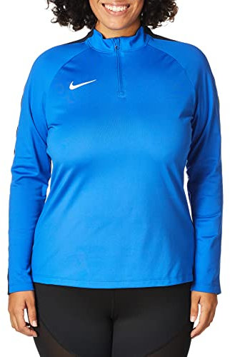 Nike W Nk Dry ACDMY18 Dril Top LS Long Sleeved T-Shirt - Royal Blue/Obsidian/(White), X-Large