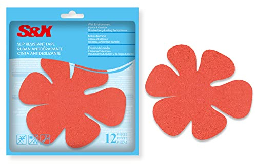 S&X Non Slip Bathtub Stickers,Pack of 12 PCS
