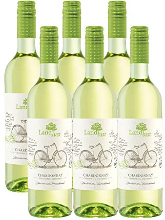 Landlust Chardonnay BIO und VEGAN QbA feinherb (6 x 0,75l)