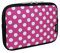 Emartbuy Lunares Rosa/Blanco Carpeta Suave Cremallera Funda Estuche Neopreno Resistente al Agua 8-8.4 Pulgadas Compatible con Los Siguientes Dispositivos