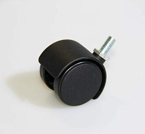 De'Longhi Ruota anteriore per stufa a gas - IR3010, IR3020 - Caster in acciaio inossidabile e ghisa - Montaggio su piastra - 1 Count