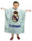 Real Madrid Poncho Strandtuch aus Baumwolle – Einheitsgröße 60 x 120 cm Farbe: Weiß.