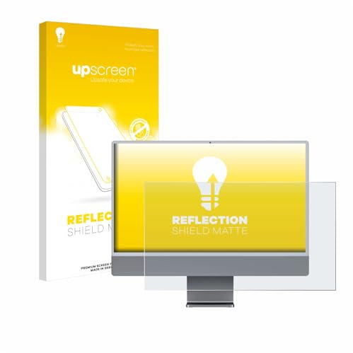 upscreen Entspiegelungs-Schutzfolie für Apple iMac 24 M3 2023 Displayschutz-Folie Matt [Anti-Reflex, Anti-Fingerprint]