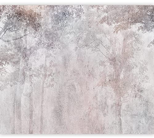 murando Fototapete selbstklebend Wald 392x280cm Foto Tapete Tapetenfolie Möbelfolie Wandverkleidung Wandtapete Motivtapeten Bildtapete Wohnzimmer 3d Effekt Natur Botanik Bäume Abstrakt Landschaft