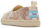 TOMS Alpargata Loafer Flat, Gold Crackle Foil, 4 UK