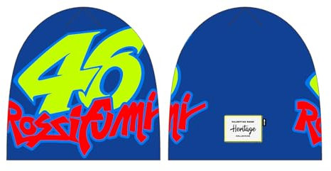 VR46 VALENTINO ROSSI HERITAGE,BEANIE,UOMO,LIGHT BLUE,