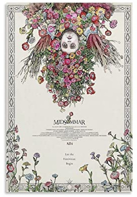 Midsommar Japanisches Filmposter Poster, dekoratives Gemälde, Leinwand, Wandkunst, Wohnzimmer, Schlafzimmer, Gemälde, 60 x 90 cm