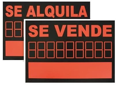 Señal adhesiva se alquila 350-500 pvc