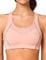 Yvette Damen Sport BH Starker Halt Große Brüste Bra Ringerrücken Bügellos Gepolstert Bustier für Fitness Joggen Yoga Pink L