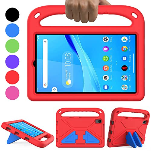 GOZOPO Enfants Coque pour Lenovo Tablette PC Tab M8 8.0, Léger et Résistant aux Chocs avec Poignée et Support Étui pour Lenovo Tab M8 4th Gen/ M8 3rd Gen/Smart Tab M8/Tab M8 FHD 2019 (Rouge)