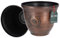KOTARBAU® 2er Set Blumentopf Metall-Effekt Design Opalisierend Kupfer 25 x 30 cm
