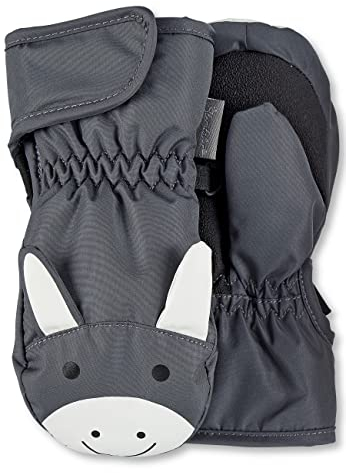 Sterntaler Unisex Kinder Fäustel Baby Fäustling Esel Emmi, Dunkelgrau, 2