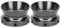 1 Paar Nab-Hub-Adapter, 10-Zoll-Nab-Hub-Adapter aus Polierter Aluminiumlegierung, Universelle Ladevorrichtung für Studer ReVox für Akai, Schwarz