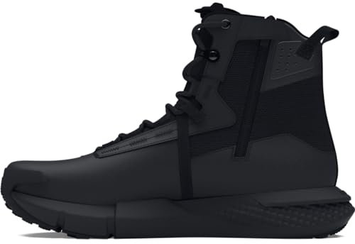Under Armour UA Charged Valsetz WP Zip, Stivali Militari Uomo, Black Black Jet Gray, 42 EU