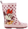 Leomil Disney Minnie Stivali di gomma da ragazza Stivali per bambini per le giornate bagnate, Rosa Rosso 010, 26 EU