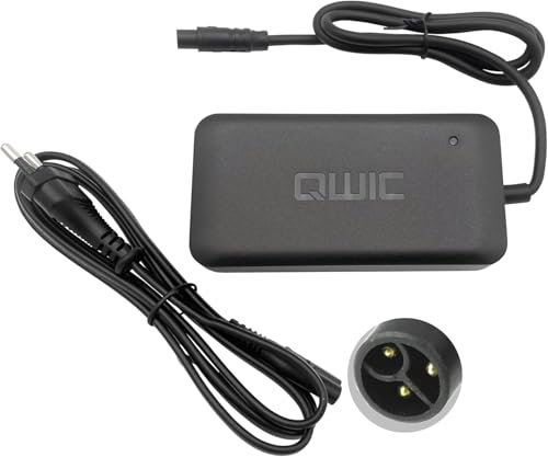PowerSmart® Chargeur 2 A pour batteries 36 V Qwic Premium Inter Bicycle Battery 400 Wh BA00125, 540 Wh BA00130