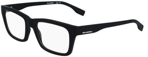 Karl Lagerfeld Unisex KL6138 Sunglasses, 002 Matte Black, 53