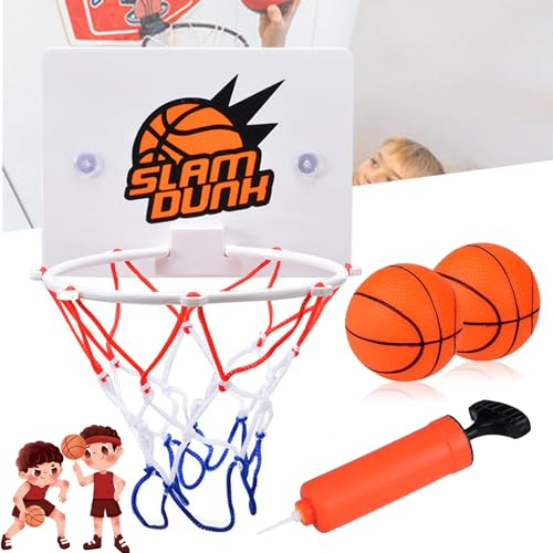 lankai Mini Basketball Korb Set, Basketball Korb Set Mit Bälle, Kinder Mini Basketball Korb Set Klein, Mini Basketballkorb Für Zimmer Indoor, Indoor Und Outdoor-Sport Für Kinder(Mit Basketball, Pumpe)