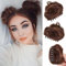 RPAEOY 2 Stück Haarschmuck Krallen Clip in Haar Bun Messy Bun Mini Haarteile Dutt mit Klammer Haar Scrunchies Synthetik Pferdeschwanz Haarteil Dutt für Damen (Hellbraun)