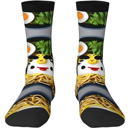 Eierbecher, Nudeln, Ramen, Sport- und Freizeitsocken, bequem und modisch, perfekt zum Laufen und für den täglichen Gebrauch, Eierbecher Nudel-Ramen, Einheitsgr��e