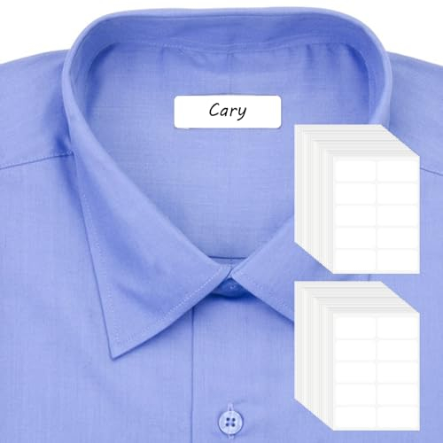 50Pcs Clothes Labels for Nursing Home Iron On Name Labels Washable Laundry Labels for Clothing Writable Personalized Name Labels for Kids Name Tag Stickers for Clothes Daycare School Laundry Supplies