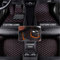 nAutochoose Auto Fußmatten Anpassen für Audi RS3 RS4 RS5 RS6 RS7 TT TTS RS Q3 E-tron 80 Convertible Limousine, SUV, Sportwagen, Polster, Schutz, rutschfeste Leder-Bodeneinlagen Schwarz Rot