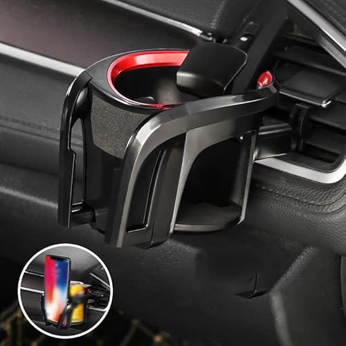 XWSBUDE Car Cup Holder, for Opel Vauxhall Grandland X Universal Car Drink Cup Holder Adjustable Car Air Conditioner Vent Drink Holder Easy to Install