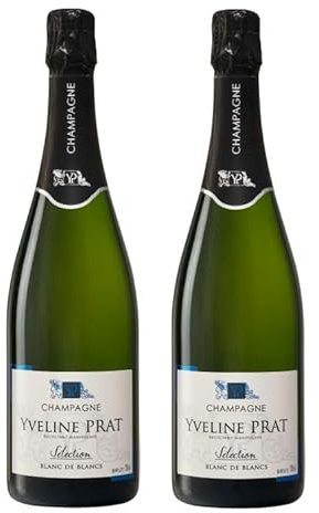 2 bottiglie di Champagne Selection Blanc de Blancs Yveline Prat 0,75 litri - idea regalo